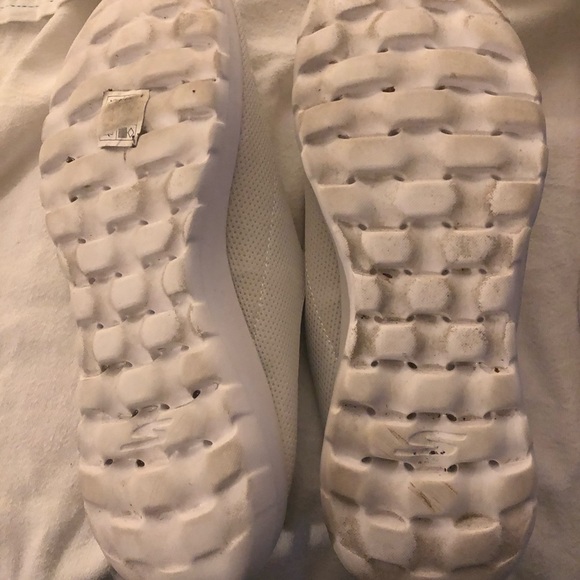 Skechers Goga Mat White Summer Mules Size 9.5 - Picture 6 of 6